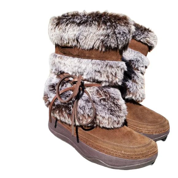 Skechers Brown Winter Boots. Sz.6 - Picture 4 of 12